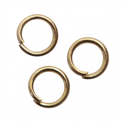 Кольцо  соединительное для бижутерии 5 мм, цв.-золото - купить в Владимире. Цена: 0.44 руб.