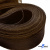 Регилиновая лента, шир.80мм, (уп.25 ярд), цв.- коричневый - купить в Владимире. Цена: 648.89 руб.
