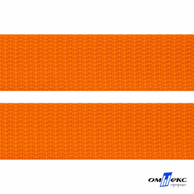 Оранжевый- цв.523 -Текстильная лента-стропа 550 гр/м2 ,100% пэ шир.25 мм (боб.50+/-1 м) - купить в Владимире. Цена: 405.80 руб.