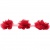 Тесьма плетеная "Рюш", упак. 9,14 м, цвет красный - купить в Владимире. Цена: 46.82 руб.