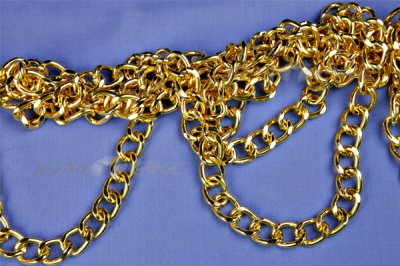 Цепь металл декоративная №11 (17*13) золото (10+/-1 м)  - купить в Владимире. Цена: 1 341.87 руб.