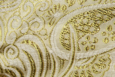 Ткань костюмная жаккард №5, 140 гр/м2, шир.150см, цвет золото - купить в Владимире. Цена 383.29 руб.