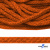 Шнур плетеный d-6 мм, 70% хлопок 30% полиэстер, уп.90+/-1 м, цв.1066-апельсин - купить в Владимире. Цена: 588 руб.