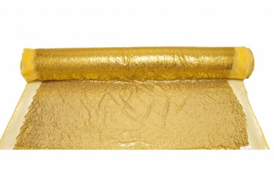 Сетка с пайетками №6, 188 гр/м2, шир.130см, цвет золото - купить в Владимире. Цена 371.02 руб.