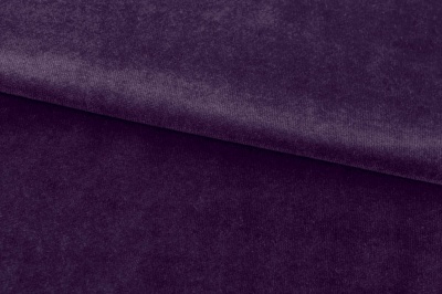 Бархат стрейч, 240 гр/м2, шир.160см, (2,4 м/кг), цвет 27/фиолет - купить в Владимире. Цена 886.02 руб.