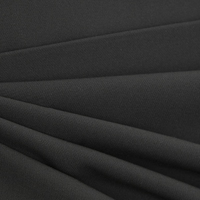Костюмная ткань "Элис", 220 гр/м2, шир.150 см, цвет чёрный - купить в Владимире. Цена 308 руб.