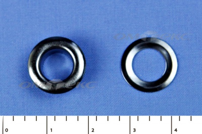 Люверсы металлические, блочка/кольцо, №5 (8 мм) упак.1000 шт- цв.никель - купить в Владимире. Цена: 392 руб.