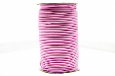 0370-1301-Шнур эластичный 3 мм, (уп.100+/-1м), цв.141- розовый - купить в Владимире. Цена: 459.62 руб.