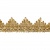 Тесьма металлизированная 0384-0240, шир. 40 мм/уп. 25+/-1 м, цвет золото - купить в Владимире. Цена: 490.74 руб.