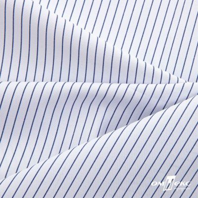 Ткань сорочечная Ронда, 115 г/м2, 58% пэ,42% хл, шир.150 см, цв.4-синяя, (арт.114) - купить в Владимире. Цена 306.69 руб.