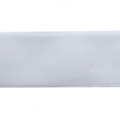 Лента бархатная нейлон, шир.25 мм, (упак. 45,7м), цв.01-белый - купить в Владимире. Цена: 991.10 руб.
