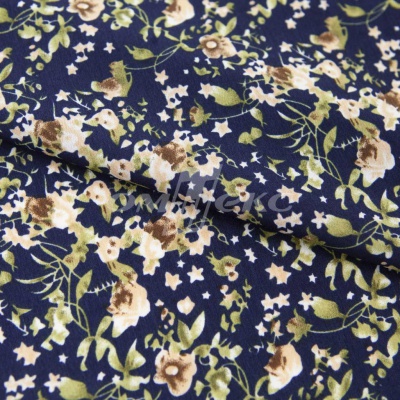 Плательная ткань "Фламенко" 1.1, 80 гр/м2, шир.150 см, принт растительный - купить в Владимире. Цена 243.96 руб.