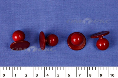 Пуговица поварская "Пукля", 10 мм, цвет красный - купить в Владимире. Цена: 2.28 руб.