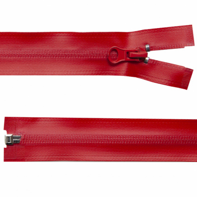 Молния водонепроницаемая PVC Т-7, 60 см, разъемная, цвет (820) красный - купить в Владимире. Цена: 49.39 руб.