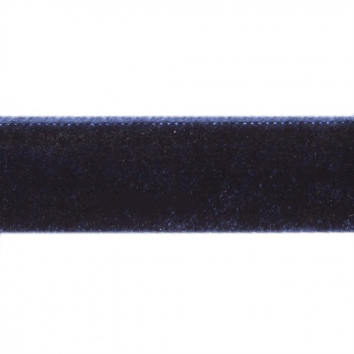 Лента бархатная нейлон, шир.12 мм, (упак. 45,7м), цв.180-т.синий - купить в Владимире. Цена: 411.60 руб.