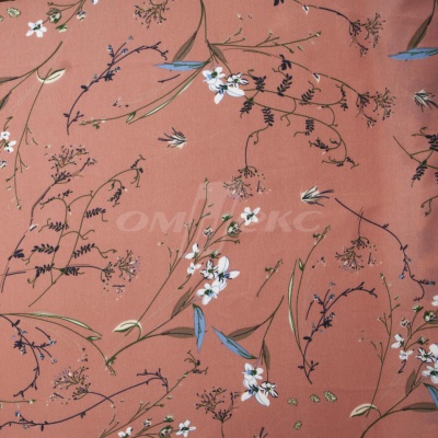 Плательная ткань "Фламенко" 2.1, 80 гр/м2, шир.150 см, принт растительный - купить в Владимире. Цена 311.05 руб.