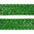 Тесьма с пайетками D4, шир. 35 мм/уп. 25+/-1 м, цвет зелёный - купить в Владимире. Цена: 1 308.30 руб.