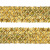 Тесьма с пайетками D16, шир. 35 мм/уп. 25+/-1 м, цвет золото - купить в Владимире. Цена: 1 281.60 руб.