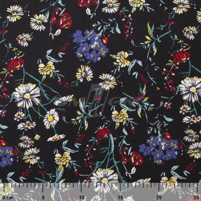 Плательная ткань "Фламенко" 6.2, 80 гр/м2, шир.150 см, принт растительный - купить в Владимире. Цена 239.03 руб.