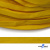 Шнур плетеный (плоский) d-12 мм, (уп.90+/-1м), 100% полиэстер, цв.269 - жёлтый - купить в Владимире. Цена: 8.62 руб.