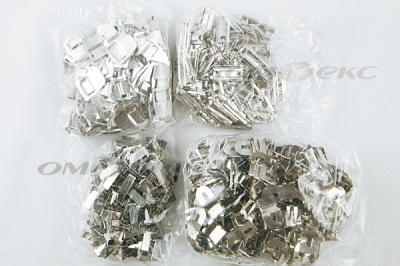 Крючки брючные 4 шипа "Стром" 144 шт. никель - купить в Владимире. Цена: 383.97 руб.