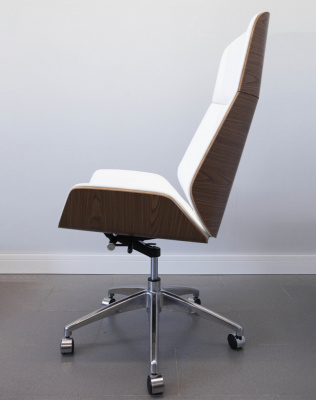 Кресло из натуральной кожи, каркас дерево арт. FX-BC06 - купить в Владимире. Цена 34 820.52 руб.