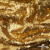 Трикотажное полотно, Сетка с пайетками,188 гр/м2, шир.140 см, цв.-тем.золото (#51) - купить в Владимире. Цена 505.15 руб.