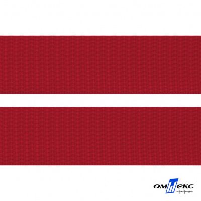 Красный - цв.171- Текстильная лента-стропа 550 гр/м2 ,100% пэ шир.50 мм (боб.50+/-1 м) - купить в Владимире. Цена: 797.67 руб.