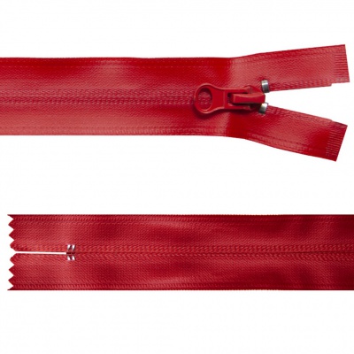 Молния водонепроницаемая PVC Т-7, 20 см, неразъемная, цвет (820)-красный - купить в Владимире. Цена: 21.56 руб.