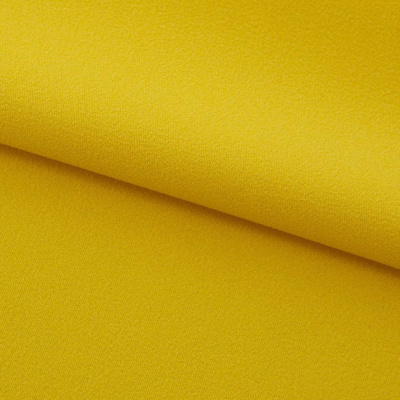 Креп стрейч Амузен 14-0756, 85 гр/м2, шир.150см, цвет жёлтый - купить в Владимире. Цена 194.07 руб.