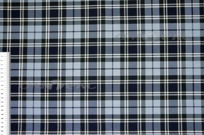 Ткань костюмная клетка Т7274 2004, 220 гр/м2, шир.150см, цвет т.синий/гол/бел - купить в Владимире. Цена 