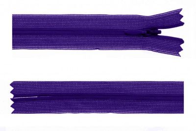 Молния потайная Т3 866, 50 см, капрон, цвет фиолетовый - купить в Владимире. Цена: 8.62 руб.
