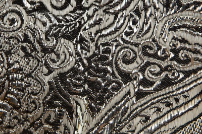 Ткань костюмная жаккард №11, 140 гр/м2, шир.150см, цвет тем.серебро - купить в Владимире. Цена 383.29 руб.