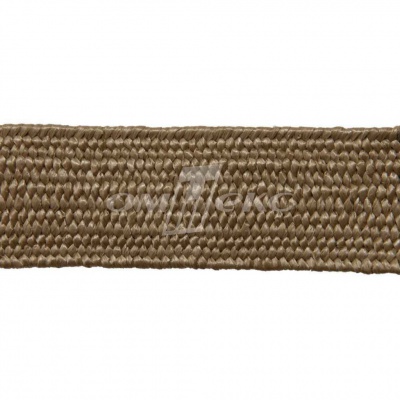 Тесьма отделочная полипропиленовая плетеная эластичная #2, шир. 40мм, цв.- соломенный - купить в Владимире. Цена: 50.99 руб.