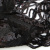 Трикотажное полотно с пайетками, шир.130 см, #311-бахрома чёрная - купить в Владимире. Цена 1 183.35 руб.