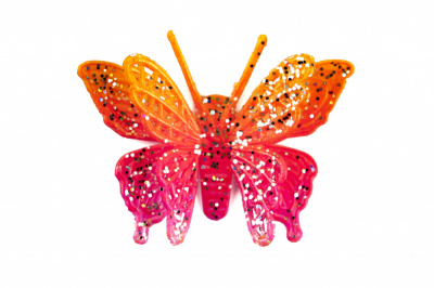 Бабочка декоративная пластиковая #10 - купить в Владимире. Цена: 7.09 руб.