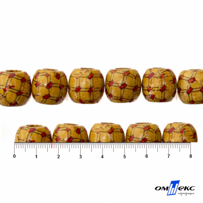 0189-Бусины деревянные "ОмТекс", 17 мм, упак.50+/-3шт - купить в Владимире. Цена: 83.66 руб.