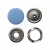 Кнопка рубашечная (закрытая) 9,5мм - эмаль, цв.182 - св.голубой - купить в Владимире. Цена: 5.74 руб.