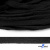 Шнур плетеный d-8 мм плоский, 70% хлопок 30% полиэстер, уп.85+/-1 м, цв.- чёрный - купить в Владимире. Цена: 735 руб.