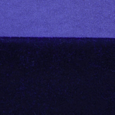 Бархат стрейч №14, 240 гр/м2, шир.160 см, (2,6 м/кг), цвет т.синий - купить в Владимире. Цена 740.88 руб.