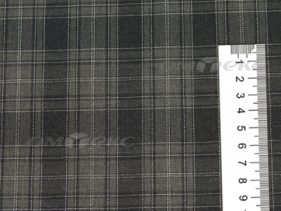 Ткань костюмная клетка 25235 2004, 185 гр/м2, шир.150см, цвет серый/бел - купить в Владимире. Цена 